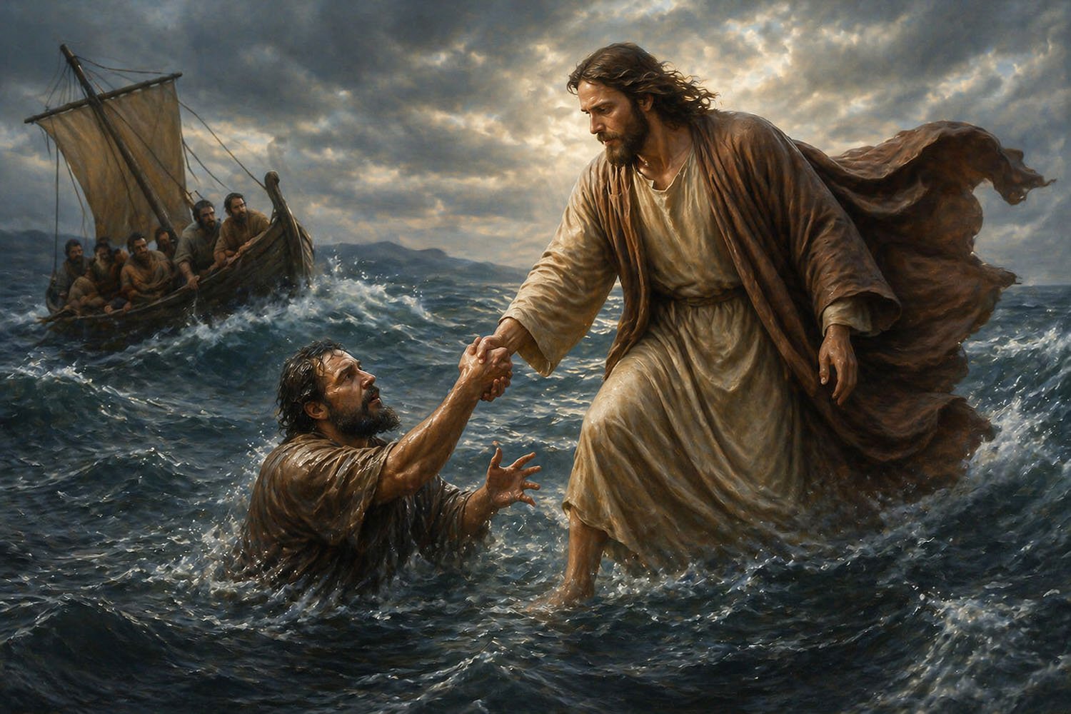 Jesus Rescues Peter