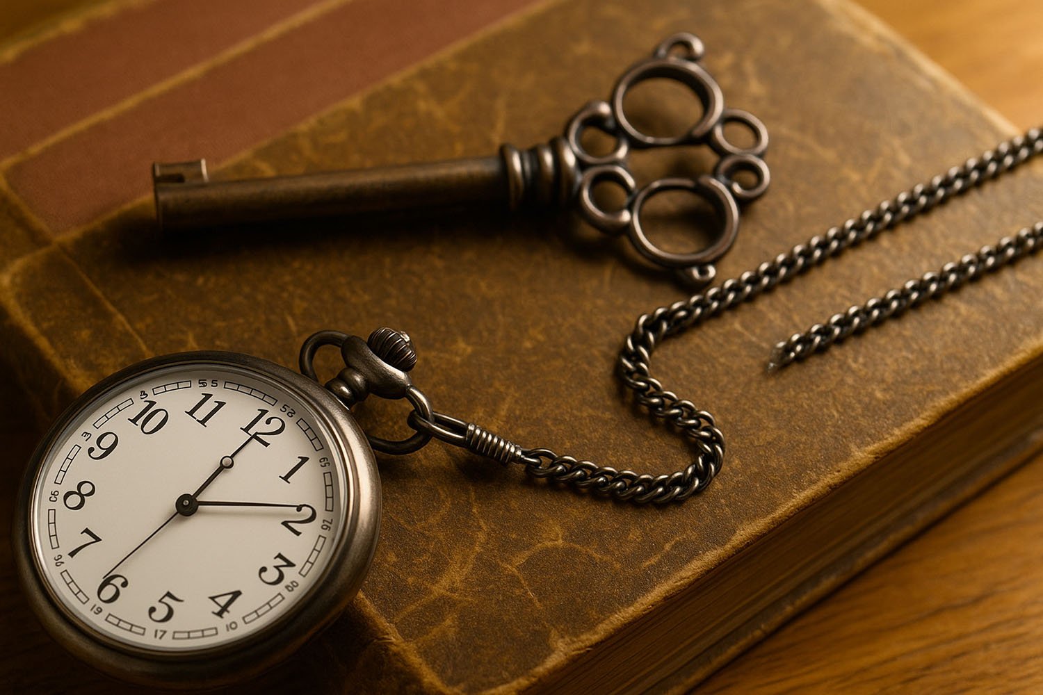 old-key-pocket-watch-and-old-book